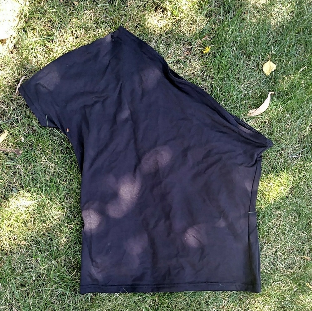 Black Off the Shoulder Shirt